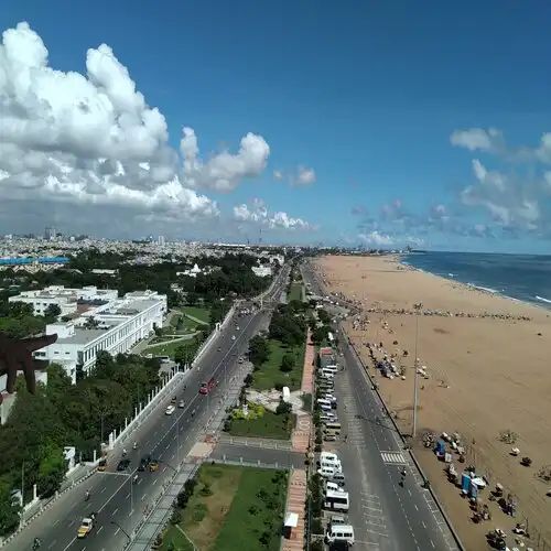 Marina Beach in Chennai.